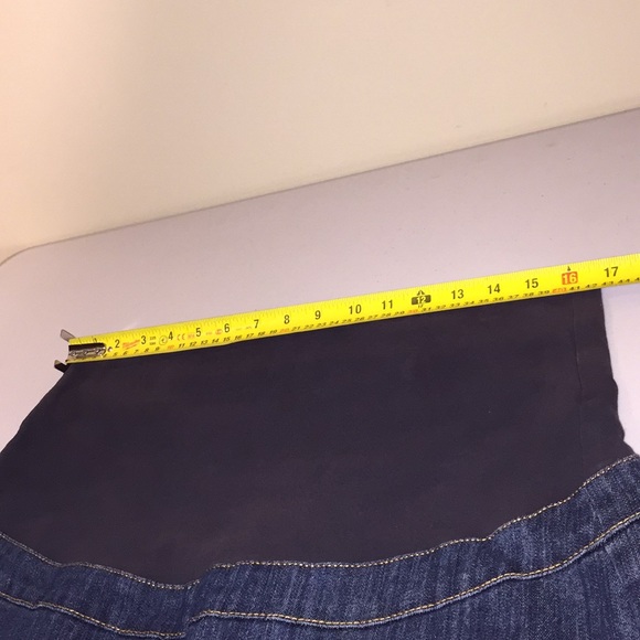 Thyme Maternity Casual Blue Denim Jean Skirt Size XL - Picture 8 of 12